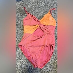 Pink and Orange Swimsuit